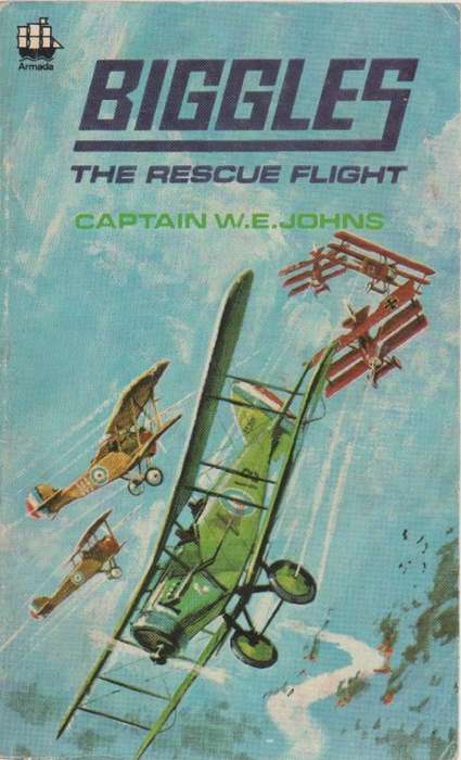 BIGGLES , THE RESCUE FLIGHT - CAPTAIN W E JOHNS (1977)