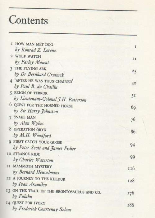NATURE QUEST, AN ANTHOLOGY OF WILD LIFE STORIES - ALAN C JENKINS  (1972)