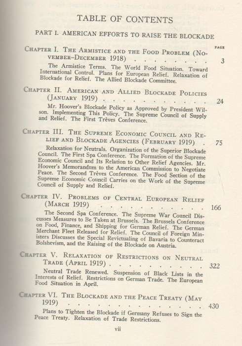 THE BLOCKADE OF GERMANY AFTR THE ARMITICE, 1918 - 1919 - SUDA LORENA BANE & RALPH HASWELL LUTZ(1942)