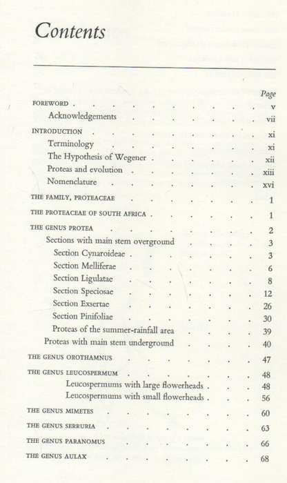 THE PROTEACEAE OF SOUTH AFRICA - FRANK ROUSSEAU (1970)