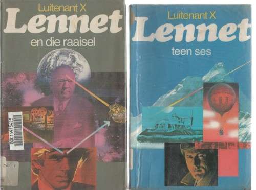 Volledige Stel Luitenant X (Lennet) reeks. Al die boeke is eerste uitgawes