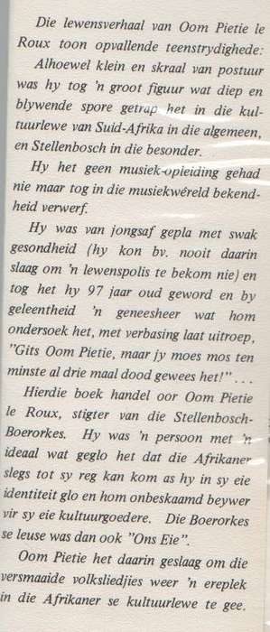 OOM PIETIE EN SY MENSE - WILLEM G LE ROUX (GEEN DATUM)
