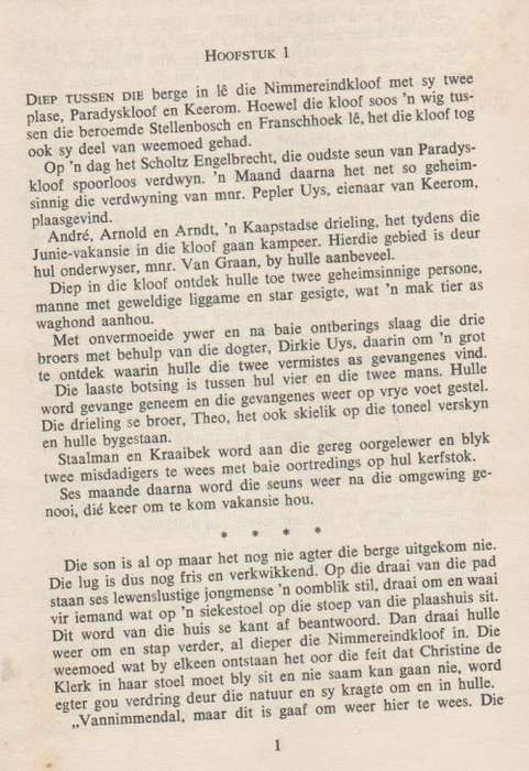 DIE GEHEIM VAN DIE NIMMEREINDKLOOF, DIE NAGWOLWE NO.7 - BEN CONRADIE