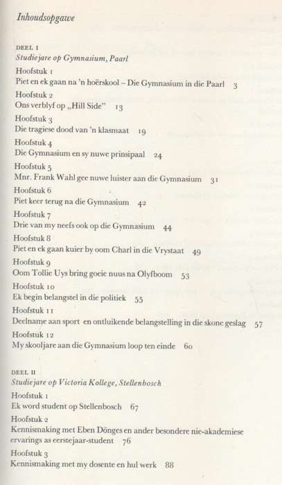A C CILLIERS LEWENS-AVONTUUR STUDIEJARE IN SUID-AFRIKA EN DUITSLAND, NO 3 (1 STE DRUK 1973)