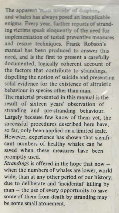 STRANDINGS, WAYS TO SAVE WALES - FRANK D ROBSON (1 ST PUBLISHED 1984)