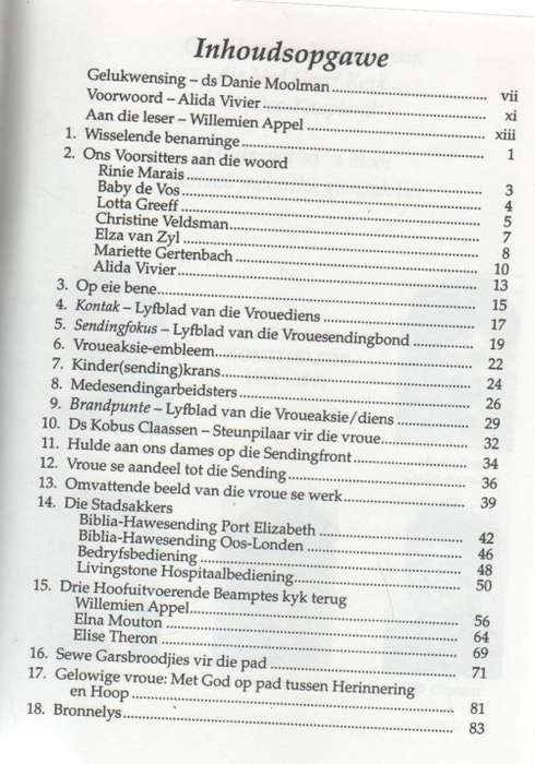FEESBUNDEL NED GEREF VROUE OOS-KAAPLAND OOR 25 JAAR, 1974 - 1999