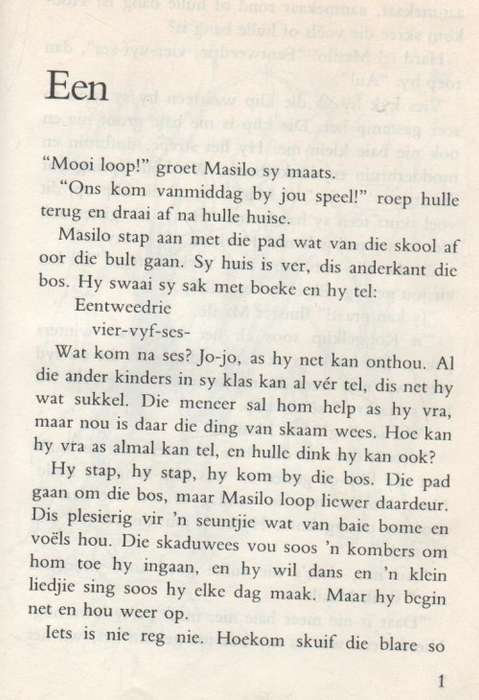 MASILO EN DIE MONSTER - ELSABE STEENBERG (1 STE UITGAWE 1988)