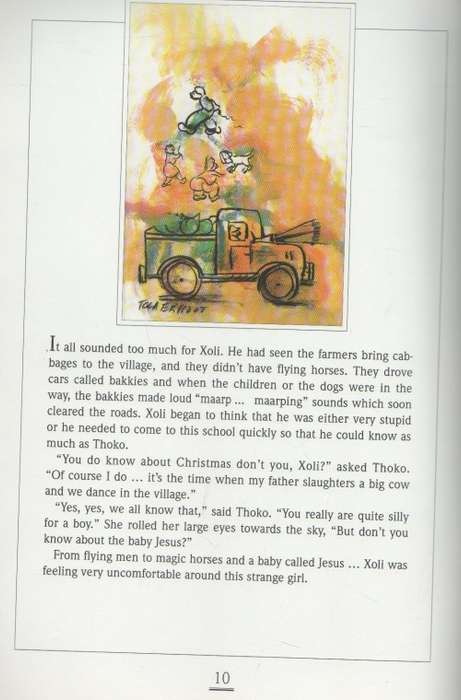 XOLI AND THE CHRISTMAS FATHER - LYNN CHILD AND ILLUSTRATED BY FRANS CLAERHOUT (1 ST EDT 1994)