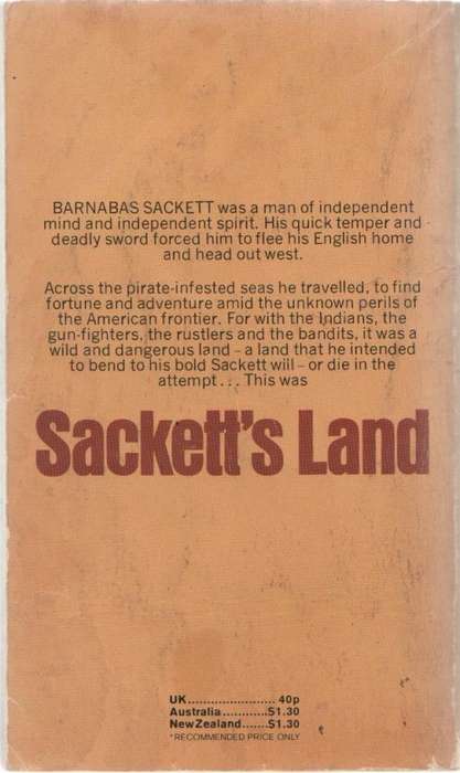 SACKETT`S LAND - LOUIS LAMOUR ( WESTERN - 1974)