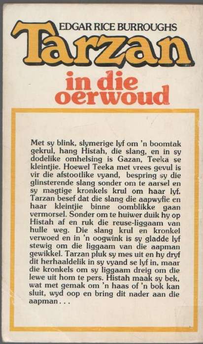 TARZAN IN DIE OERWOUD, NO 6 - EDGAR RICE BURROUGHS (1 STE DRUK 1984)