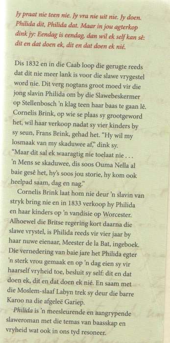 PHILIDA, `N SLAWEROMAN - ANDRE P BRINK (1 STE UITGAWE 2012)