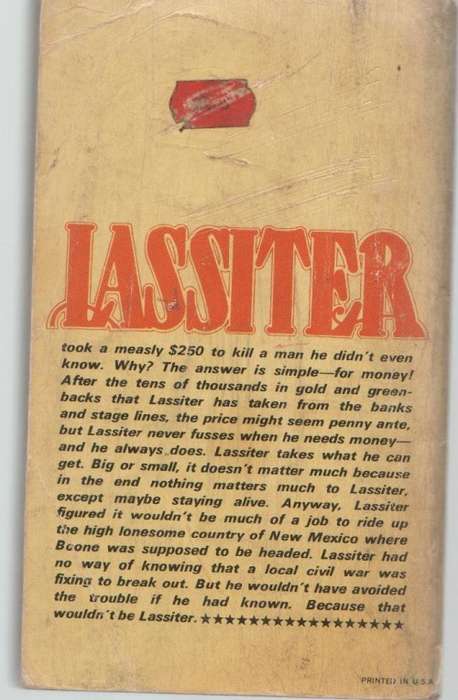 LASSITER, HIGH LONESOME - JACK SLADE (1969 - WESTERN)
