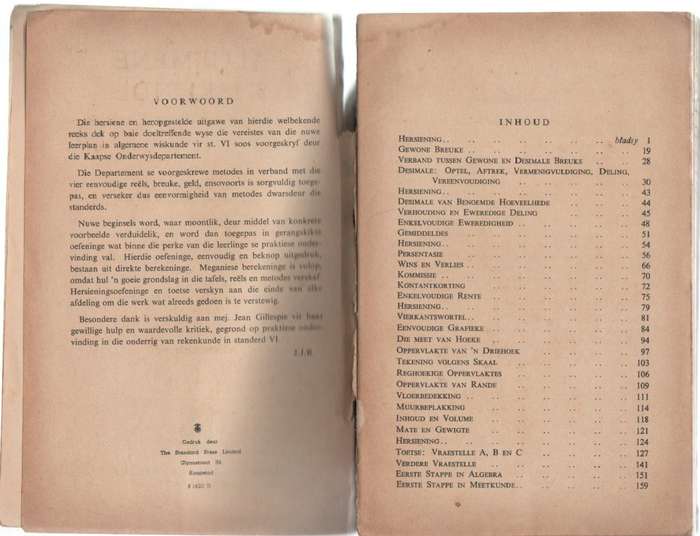 ALGEMENE WISKUNDE ST.V1 - A BLAIR EN J J REDGRAVE (VOOR 1970)
