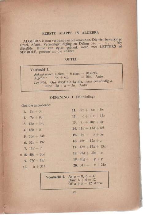 ALGEMENE WISKUNDE ST.V1 - A BLAIR EN J J REDGRAVE (VOOR 1970)