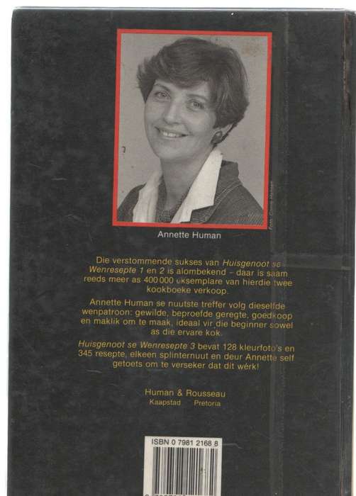 HUISGENOOT WENRESEPTE 3 - ANNETTE HUMAN (2 DE DRUK 1987)