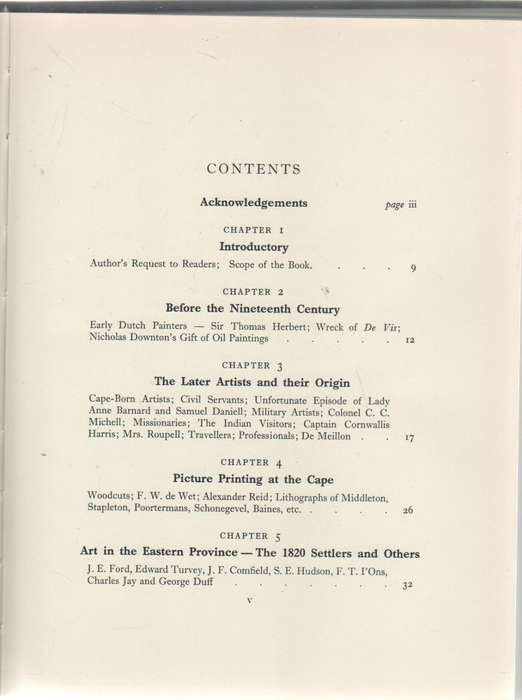 PICTORIAL ART IN SOUTH AFRICA DURING THREE CENTURIES TO 1875 - A GORDON-BROWN (1952)