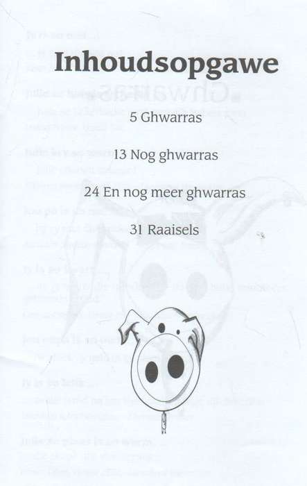 DUIDELIKE RAAISELS EN DIFTIGE GHWARRAS DEUR TJINNERS VANNIE NOORD-EN WES-KAAP - SHARON BECORNIE