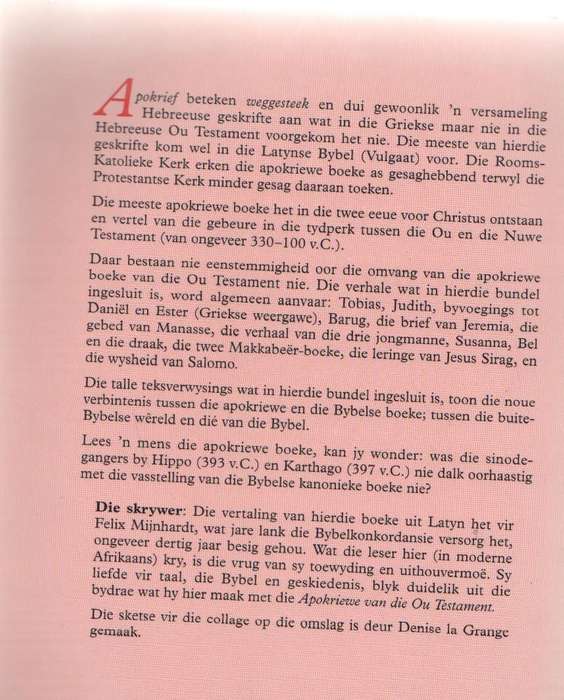 APOKRIEWE VAN DIE OU TESTAMENT - FELIX MIJNHARDT (2 DE DRUK 1997)