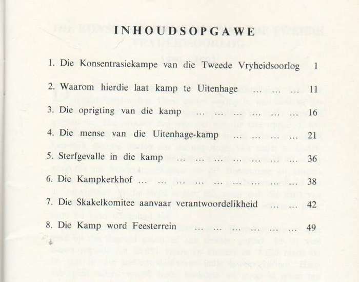 VYF BOEREOORLOG BOEKE/PAMFLETTE EN EEN HERE SEWENTIEN BOEK (SAGTEBAND)
