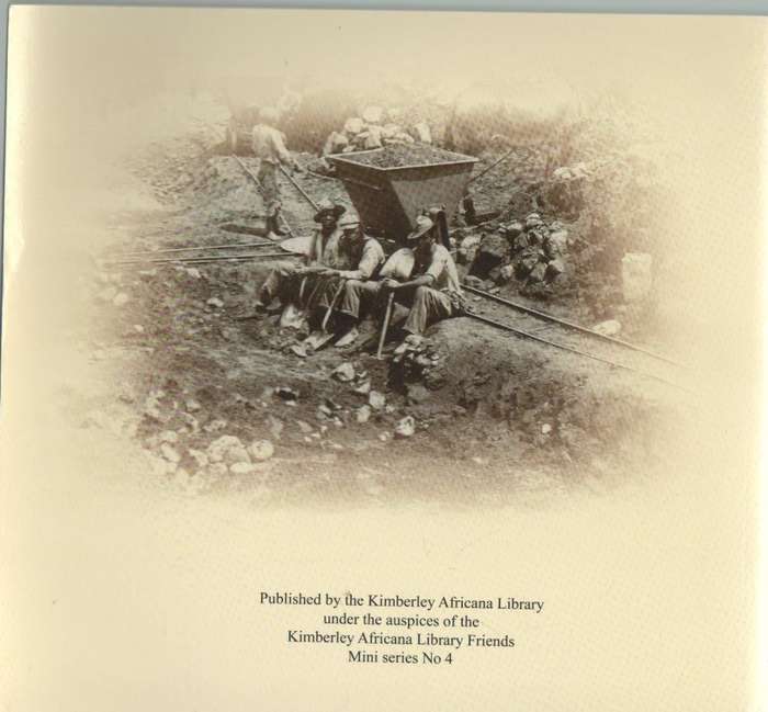 50 YEARS ON THE DIAMOND FIELDS, 1870 - 1920 VOLUME 2 - KOKKIE DUMINY & DR R J L SABATINI (2011)