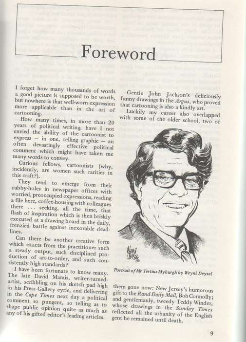 Companion to South African Cartoonists - Murray and Elsabe Schoonraad (Featuring TO Honiball & other