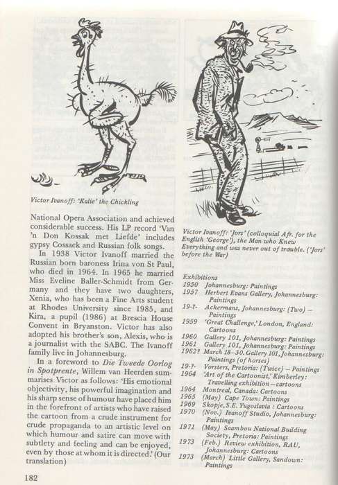 Companion to South African Cartoonists - Murray and Elsabe Schoonraad (Featuring TO Honiball & other