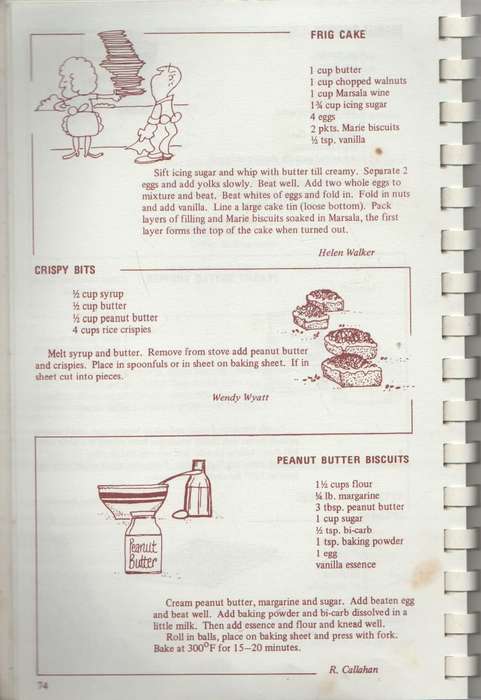 COOKERY BOOK - COLLEGIATE JUNIOR SCHOOL FOR GIRLS (2ND EDITION 1971)