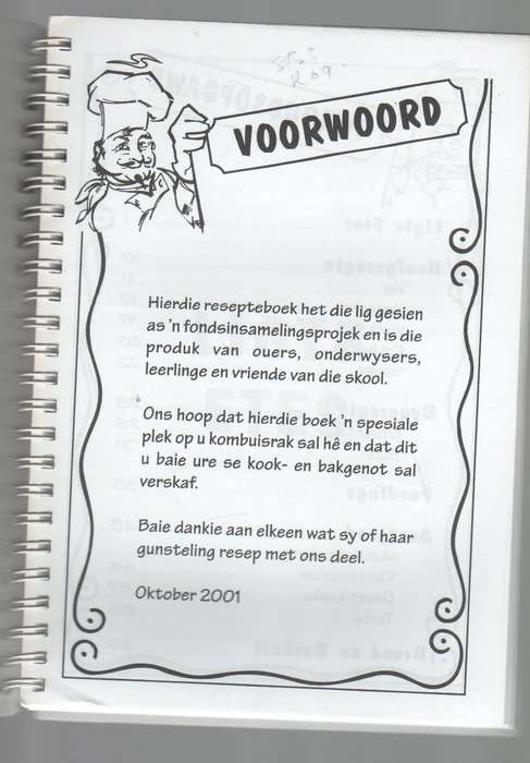HOERSKOOL FRAMESBY RESEPTE 2001