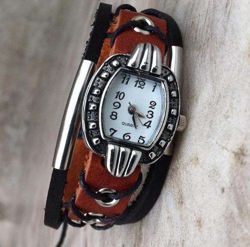 Fashion Genuine Leather  Lady's Watch Bracelet