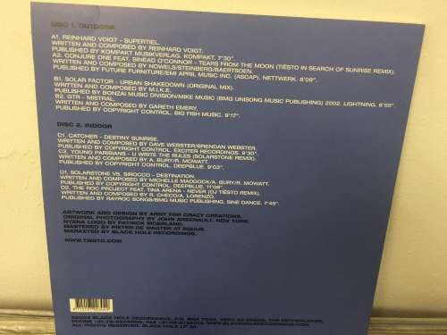 Tiesto Double LP/ Nyana Limited Edition Sampler