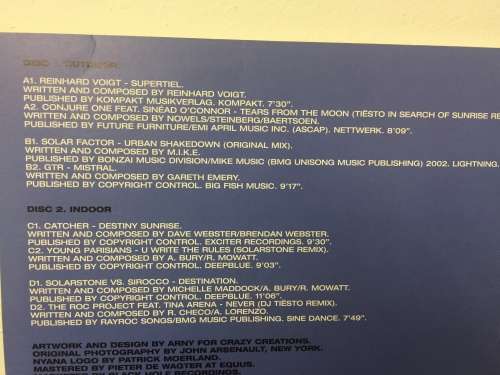 Tiesto Double LP/ Nyana Limited Edition Sampler