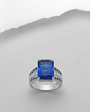 BLUE SAPHIRE RING SIZE 6
