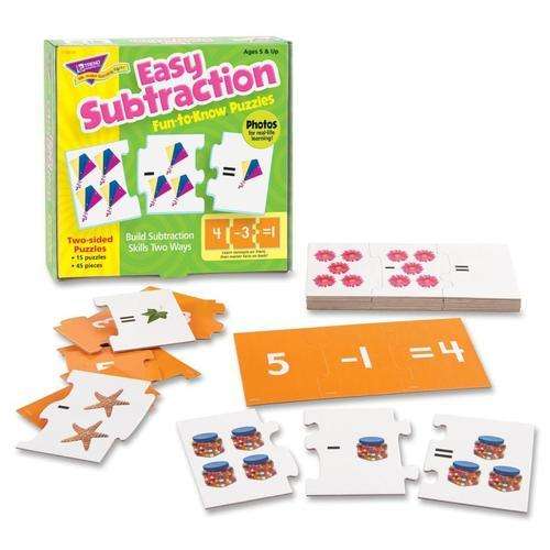 EASY SUBTRACTION PUZZZLE