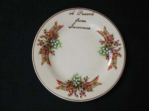 Small Decorative Plate "A Present From Inverness" Staffs Teaset Co. Ltd, Tunstall made in England