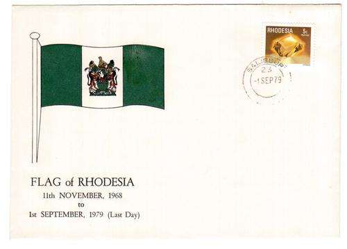 Rhodesia FDC. Flag of Rhodesia. dd 01 Sept 1979. see scans for details