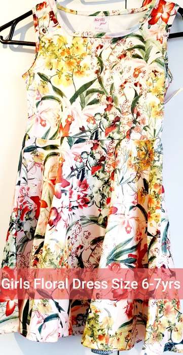 Girls Floral Dress ( 6-7yrs)