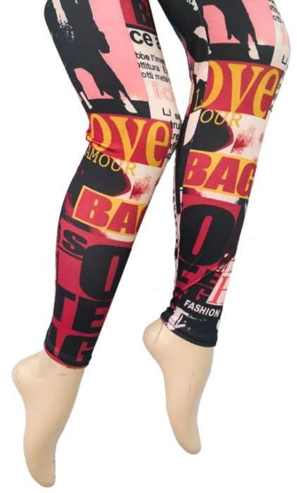 Graffiti Printed Tights (M)