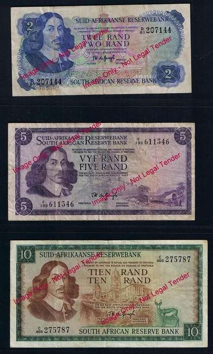 South African Banknote Selection