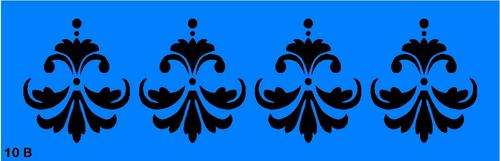 Border Stencil Damask 4