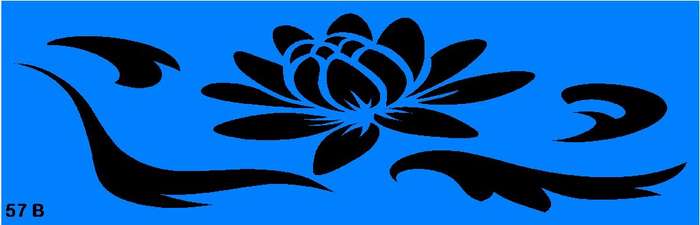 Border Stencil Damask 11