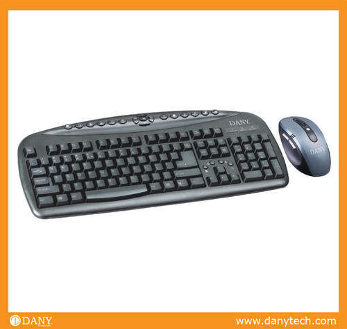 DANY 2.4G WIRELESS KEYBOARD & MOUSE SET - HUGE 30 METRES WIRELESS RANGE (1200 DPI)