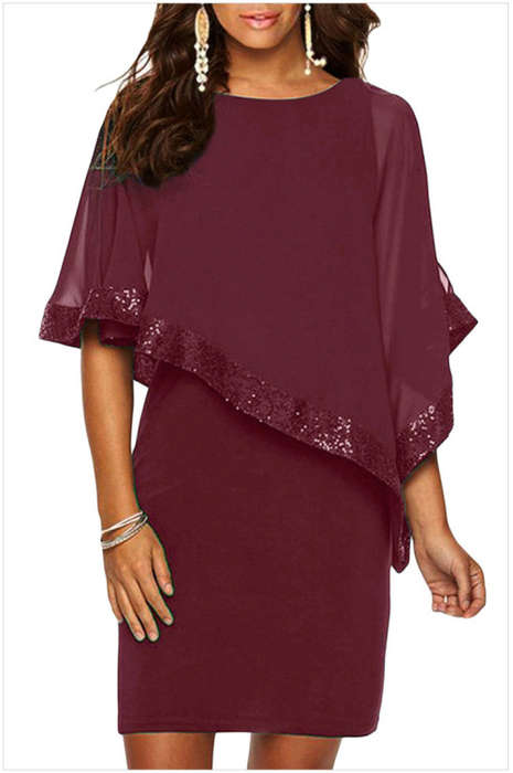 Maroon formal dress in size 34