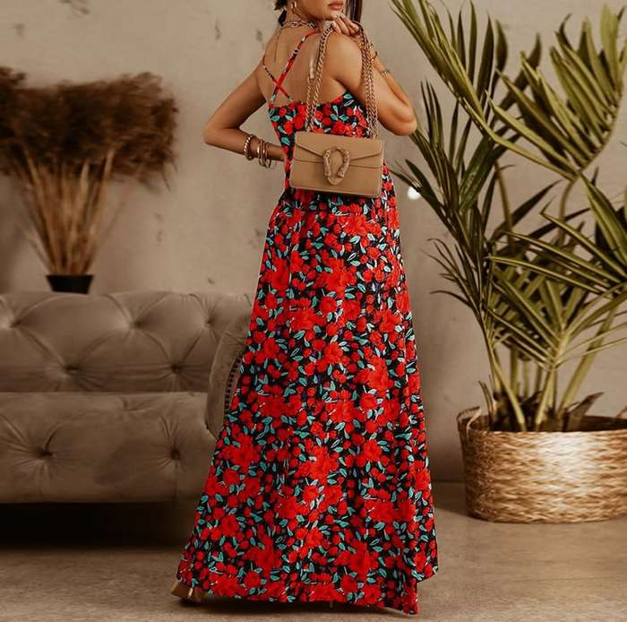 Floral Sexy Summer Dress in size S to XL