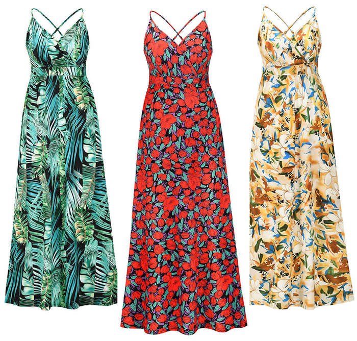 Floral Sexy Summer Dress in size S to XL