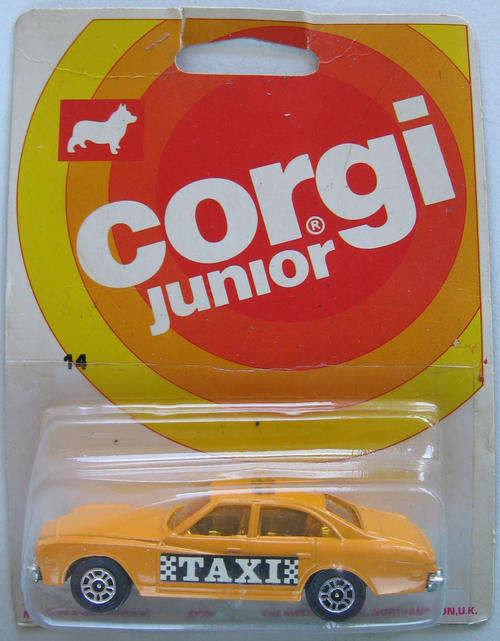 Corgi Juniors #14 buick Regal Taxi - 1976 - Made in England Vintage Model - still sealed