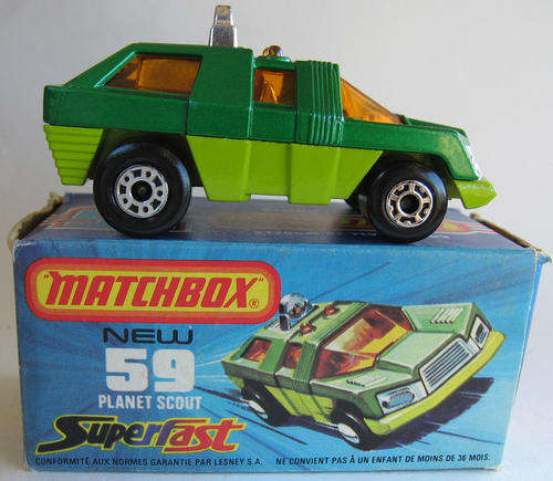 Matchbox Lesney Superfast #59 Planet Scout - 31 Years Ago in 1979 in England BOXED DIE CAST
