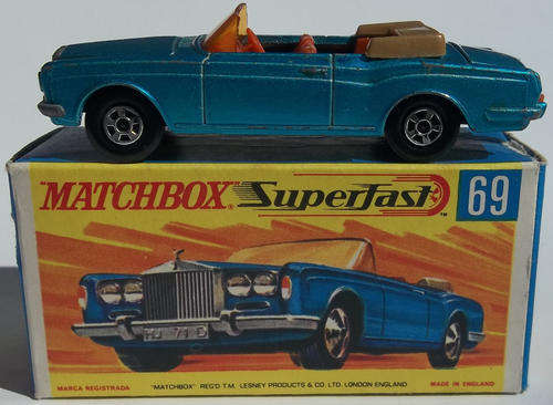 MATCHBOX Lesney Superfast #69 Rolls Royce Silver Shadow Made in England Vintage 1969