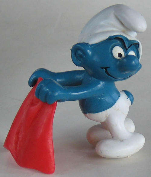 BULL FIGHTER SMURF ! - 1980 - SMURFS - PEYO - FIGURE - Smurfs