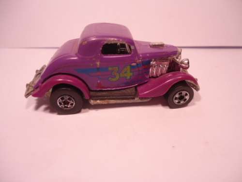 Hotwheels - # 2334 - 1980 - 3 Window `34 - 1 rivet - 34 Good Year Trf - made in Malaysia