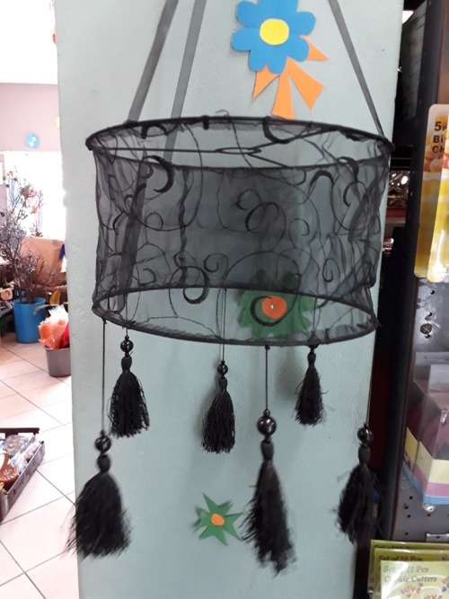 Organza Tassled Lampshades (Hanging)